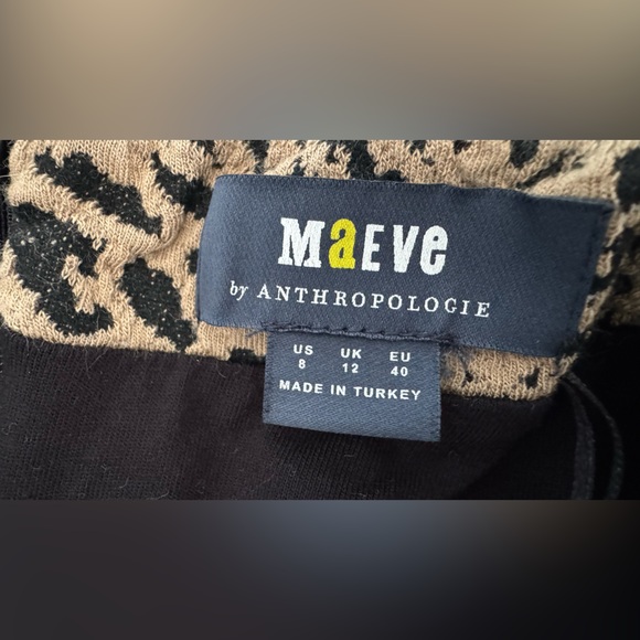 Anthropologie Maeve Knit Cut-Out Mini Dress Size 8 - Picture 10 of 16